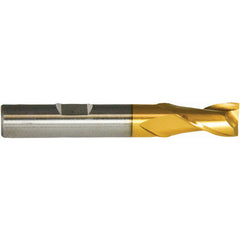 ‎5/16″ × 3/8″ × 9/16″ × 2-1/2″ RHS / RHC HSS HSS Single End 2-Flute Center Cutting End Mill - TiN