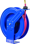 #SH-N-450 For 1/2" x 50' Hose Low Pressure Spring Rewind Hose Reel with Super Hub w/ Hose - Apex Tool & Supply