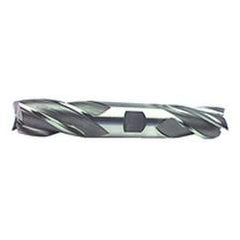 1/2'' Dia. - 4-1/8'' OAL - Uncoated HSS - Non - Center Cut DE EM-4 FL - Apex Tool & Supply
