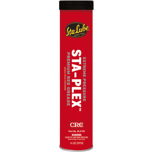 Extreme Pressure Sta-Plex Premium Red Grease - 14 oz - Apex Tool & Supply
