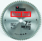 7-1/4"- HSS Metal Devil Circ Saw Blade - for Thin Steel - Apex Tool & Supply