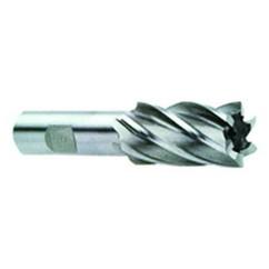 1-1/4 Dia. x 4-1/4 Overall Length 6-Flute Square End High Speed Steel SE End Mill-Round Shank-Center Cut-Uncoated - Apex Tool & Supply