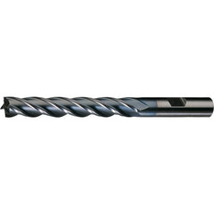 ‎3/16″ × 3/8″ × 1/2″ × 2-3/8″ RHS / RHC HSS HSS Single End Mulit Flute Center Cutting Finishing End Mill - TiCN - Exact Industrial Supply