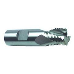 1" Dia. - 3-1/2" OAL - TiN M42 - Roughing SE EM - 3 FL - Apex Tool & Supply