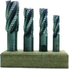 11/16 Dia. x 3-5/8 Overall Length 4-Flute Square End High Speed Steel SE End Mill-Round Shank--Uncoated - Apex Tool & Supply