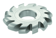 3/8 Radius - 6 x 3/4 x 1-1/4 - HSS - Convex Milling Cutter - Large Diameter - 14T - TiAlN Coated - Apex Tool & Supply