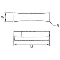 505110 1/8 WOC .010 GROOVING INSERT - Apex Tool & Supply