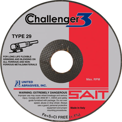 4-1/2 × 7/8 A60 SAIT T27 GRINDING - Apex Tool & Supply