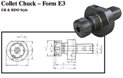 VDI Collet Chuck - Form E3 (ER & RDO Style) - Part #: CNC86 53.60467 - Apex Tool & Supply