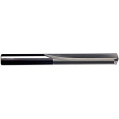 ‎3/8″ Dia. × 3/8″ Shank × 1-16/16″ Flute Length × 3-1/8″ OAL, 2xD Flute, External Coolant, Plain Solid Carbide Drill - Exact Industrial Supply