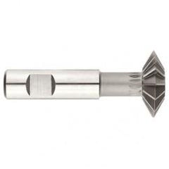 1-1/2 x 1/2 x 5/8 Shank - HSS - 60 Degree - Double Angle Shank Type Cutter - 14T - Uncoated - Apex Tool & Supply