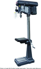 18" Floor Model Variable Speed  Drill Press- SB-25V- 1" Drill Capacity, 1HP, 110V 1PH ONLY Motor - Apex Tool & Supply