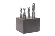 4 Pc. HSS Single-End End Mill Set - Apex Tool & Supply