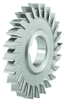 4 x 3/8 x 1-1/4 - Cobalt - Straight Side Tooth Milling Cutter - 24T - TiN Coated - Apex Tool & Supply