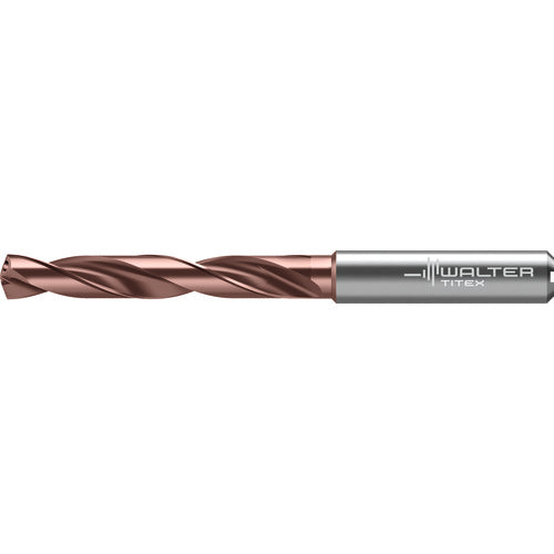 11 mm Dia. × 12 mm Shank × 71 mm Flute Length × 118 mm OAL, 5xD, 140 Degrees, Axial Inclined Exit, DIN 6535 HA, Cylindrical Solid Carbide Drill DC175 WJ30RZ