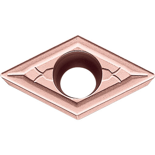 DCMT 2152 GK CA310, 1/32″ Corner Radius, 3/32″ Thick, 1/4″ Inscribed Circle, TiCnulll2O3/Ti, Diamond, Turning Indexable Insert - Exact Industrial Supply