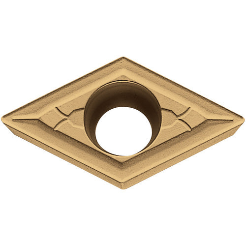 DCMT 3251 GK PV720, 1/64″ Corner Radius, 5/32″ Thick, 3/8″ Inscribed Circle, TiCN (MEGACOAT NANO), Diamond, Turning Indexable Insert - Exact Industrial Supply