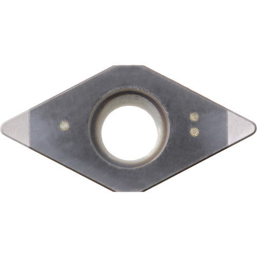 DCMW 32505 MET KBN25M, 0.0079″ Corner Radius, 5/32″ Thick, 3/8″ Inscribed Circle, MEGACOAT, Diamond, Turning Indexable Insert - Exact Industrial Supply