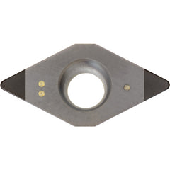 DCMW 3252 ME KBN25M, 1/32″ Corner Radius, 5/32″ Thick, 3/8″ Inscribed Circle, MEGACOAT, Diamond, Turning Indexable Insert - Exact Industrial Supply