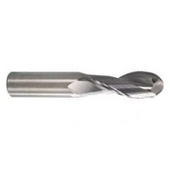 8mm TuffCut AL 2 Fl Ctr Cut Ball End Mill Necked - Apex Tool & Supply