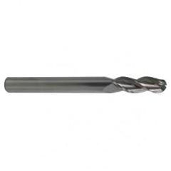 4mm TuffCut AL 3 Fl Ctr Cut Ball Al End Mill Necked - Apex Tool & Supply