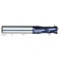 1/4" Dia. - 1" LOC - 2-3/4" OAL - 2 FL Carbide S/E HP End Mill-AlTiN - Apex Tool & Supply
