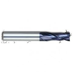 1/4" Dia. - 1" LOC - 2-3/4" OAL - 2 FL Carbide S/E HP End Mill-AlTiN - Apex Tool & Supply