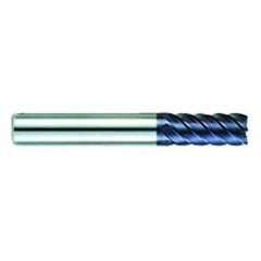 3/8" Dia. - 1-1/4" LOC - 3-1/4" OAL - 6 FL Carbide S/E HP End Mill-AlTiN - Apex Tool & Supply