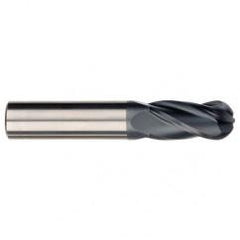 3/8" Dia. - 3" OAL - AlTiN CBD - Ball End SE EM - 4 FL - Apex Tool & Supply