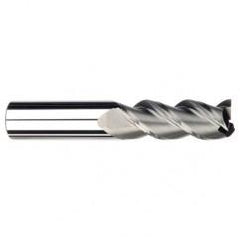 3/8" Dia. - 1/2" LOC - 2-1/2" OAL - 3 FL Carbide S/E HP End Mill-Uncoated - Apex Tool & Supply
