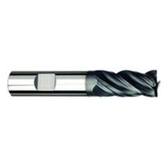 3/4" Dia. - 1-1/2" LOC - 4" OAL - .125 Radius 4 FL Carbide S/E HP End Mill-AlTiNx - Apex Tool & Supply
