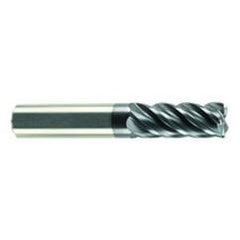 1/2" Dia. - 1-1/4" LOC - 3" OAL - .060 Radius 5 FL Carbide S/E HP End Mill-AlCrN-X - Apex Tool & Supply
