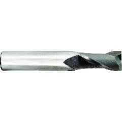11/32 Dia. x 2-1/2 Overall Length 2-Flute Square End Solid Carbide SE End Mill-Round Shank-Center Cut-TiN - Apex Tool & Supply