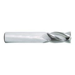 13/32 Dia. x 2-3/4 Overall Length 4-Flute Square End Solid Carbide SE End Mill-Round Shank-Center Cut-TiCN - Apex Tool & Supply