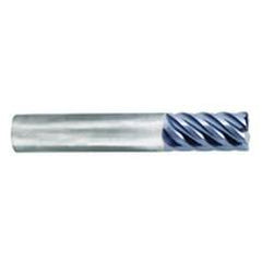 1/2" Dia. - 1" LOC - 3" OAL - .025 Radius 6 FL Carbide S/E HP End Mill-nACo - Apex Tool & Supply