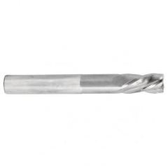 3/16 Dia. x 3 Overall Length 4-Flute Square End Solid Carbide SE End Mill-Round Shank-Center Cut-TiN - Apex Tool & Supply