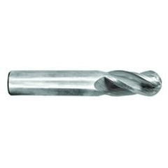 5/16" Dia. - 2-1/2" OAL - Ball Nose-AlTiN Std SE Carbide End Mill - 4 FL - Apex Tool & Supply