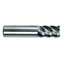 1" Dia. - 4" OAL - AlTiN - CBD - 60° Helix HP End Mill - 3 FL - Apex Tool & Supply