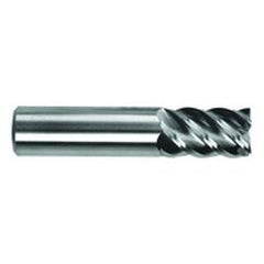 3/8" Dia. - 2-1/2" OAL - AlTiN - CBD - 60° Helix HP End Mill - 3 FL - Apex Tool & Supply