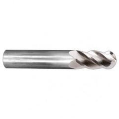 3/16" Dia. - 2" OAL - Ball Nose SE AlTiN 40° Helix CBD EM - 4 FL - Apex Tool & Supply