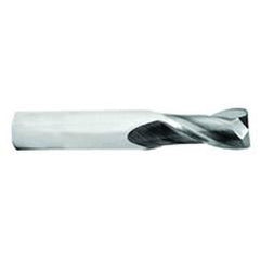 3/4 Dia. x 4 Overall Length 2-Flute .030 C/R Solid Carbide SE End Mill-Round Shank-Center Cut-TiN - Apex Tool & Supply