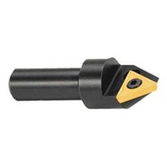 60° Point - 1-1/4" Min - 3/4" SH - Indexable Countersink & Chamfering Tool - Apex Tool & Supply