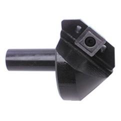 82° Point - 1-1/4" Min - 3/4" SH - Indexable Countersink & Chamfering Tool - Apex Tool & Supply