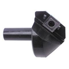 82° Point - 1/2" Min - 1/2" SH - Indexable Countersink & Chamfering Tool - Apex Tool & Supply