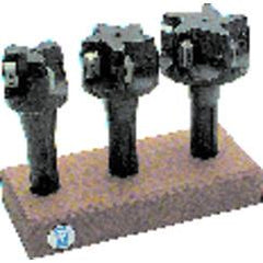 2; 2-1/2; 3'' Cutting Dia. x R8 SH - Holds Insert(s) - Round Insert Indexable End Mill Set - Apex Tool & Supply