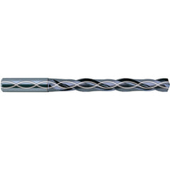 14.3 mm Dia. × 16 mm Shank × 83 mm Flute Length × 133 mm OAL, 5xD, 140°, TiAIN, 2 Flute, Coolant Thru, Straight Solid Carbide Drill