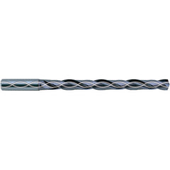 2 mm Dia. × 20 mm Shank × 243 mm Flute Length × 190 mm OAL, 8xD, 140°, TiAlN, 2 Flute, Coolant Thru, Straight Solid Carbide Drill - Exact Industrial Supply
