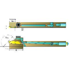 ADDN-TFL-2020-K20-12 Left Hand Thru Coolant Toolholder for Swiss Machines - Apex Tool & Supply