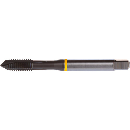 ‎#6-32 3 Flute H2 HSS-E PM DIN ANSI Machine Tap - Yellow Shark for Low Alloy Steels - Plug Style E-code # E8096-32 - Apex Tool & Supply