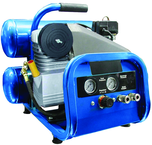 4 Gallon Twin Stack Portable Air Compressor; 2HP 115V 1PH Motor; 4.6CFM@90 PSI; 77lbs - Apex Tool & Supply